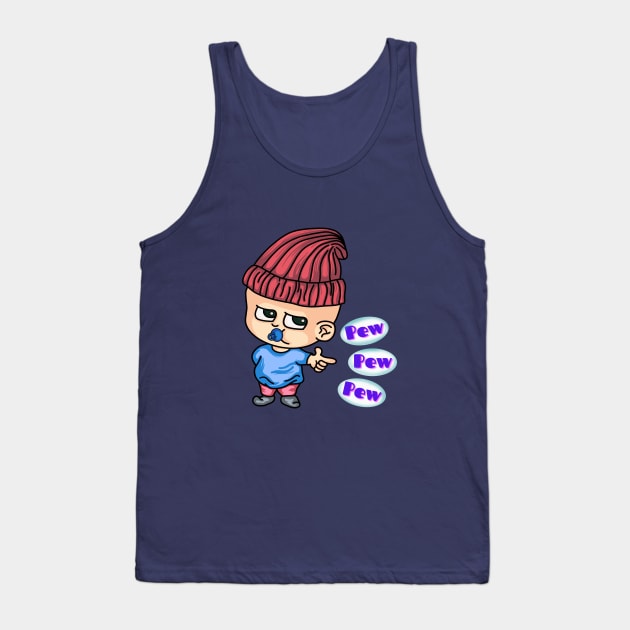 Beanie baby pew pew pew Tank Top by Josh Diaz Villegas